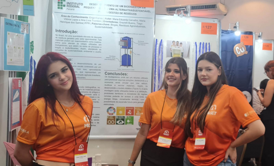 Educação e sustentabilidade: projeto de biodigestor leva estudantes da rede estadual a feira internacional em Fortaleza