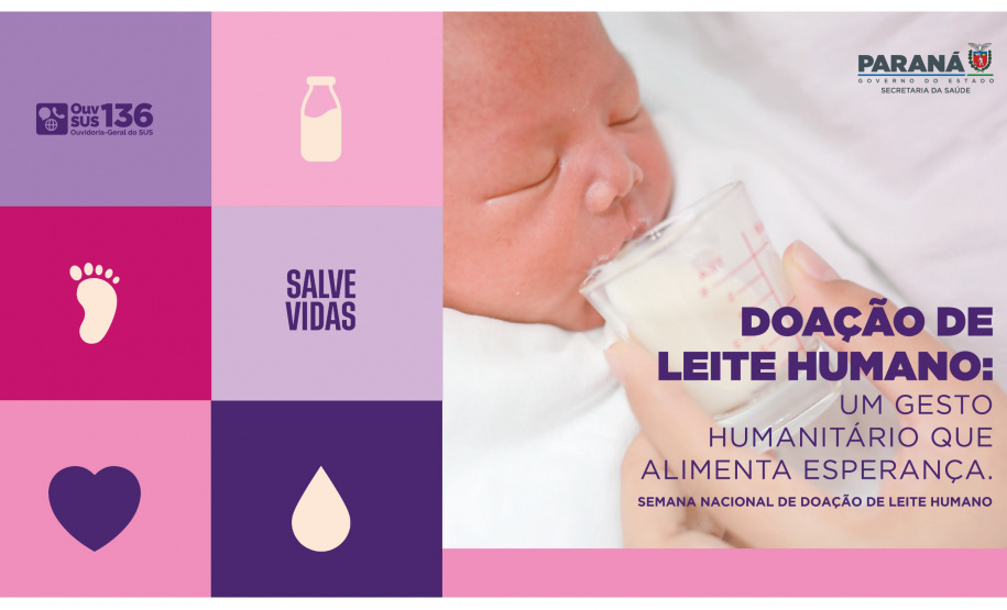 Solidariedade materna: em 5 anos, mais de 86 mil bebês foram atendidos pelos bancos de leite do Paraná