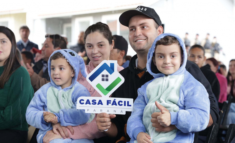 O vice-governador Darci Piana participa da inauguração do Residencial Verdes Campos. São 199 casas, sendo todas as unidades subsidiadas pelo Governo do Estado, por meio do Casa Fácil Paraná.