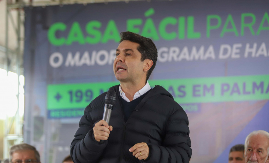 O vice-governador Darci Piana participa da inauguração do Residencial Verdes Campos. São 199 casas, sendo todas as unidades subsidiadas pelo Governo do Estado, por meio do Casa Fácil Paraná.