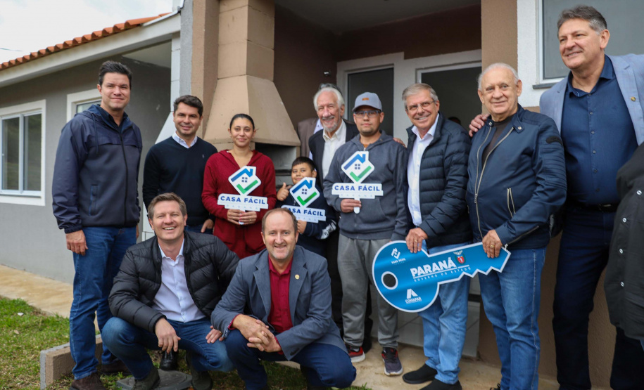 O vice-governador Darci Piana participa da inauguração do Residencial Verdes Campos. São 199 casas, sendo todas as unidades subsidiadas pelo Governo do Estado, por meio do Casa Fácil Paraná.