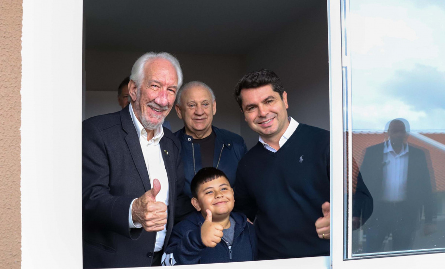 O vice-governador Darci Piana participa da inauguração do Residencial Verdes Campos. São 199 casas, sendo todas as unidades subsidiadas pelo Governo do Estado, por meio do Casa Fácil Paraná.