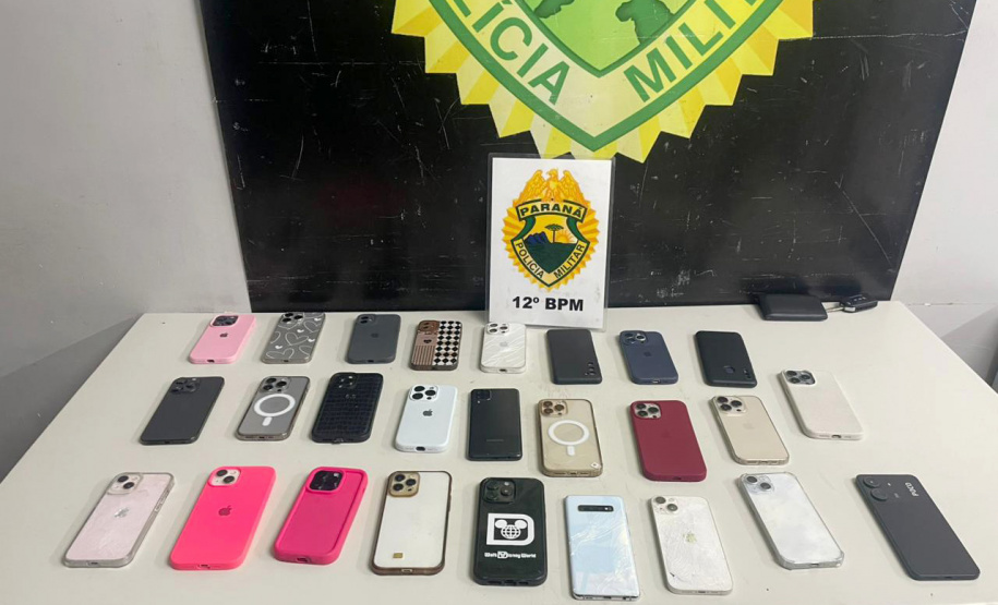PMPR recupera 28 celulares roubados ou furtados em show em Pinhais