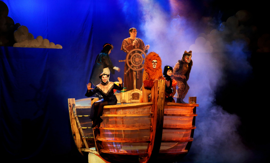 TEATRO GUAÍRA - "A Arca de Noé": Teatro infantil inspirado nas canções de Vinicius de Moraes chega ao Guairinha