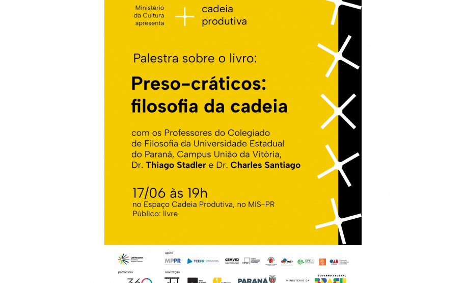 MIS-PR promove palestra sobre liberdade, dignidade e humanidade no contexto do encarceramento. Ação faz parte do Projeto Cárcere