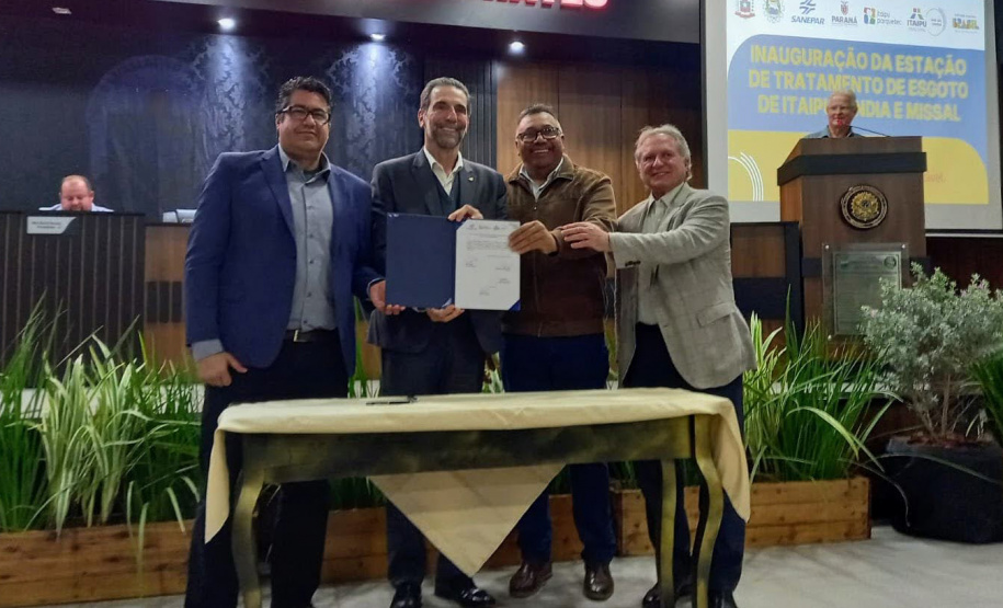 - Sanepar, Itaipu e Itaipu Parquetec inauguram estação de tratamento de esgoto em Itaipulândia e Missal