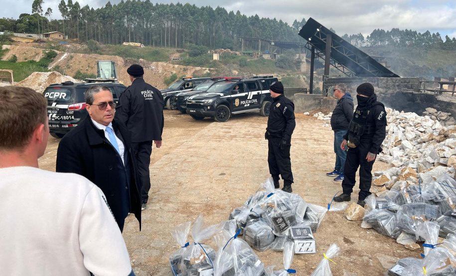 PCPR incinera maior carga de cocaína já apreendida em Curitiba