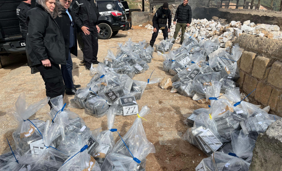 PCPR incinera maior carga de cocaína já apreendida em Curitiba