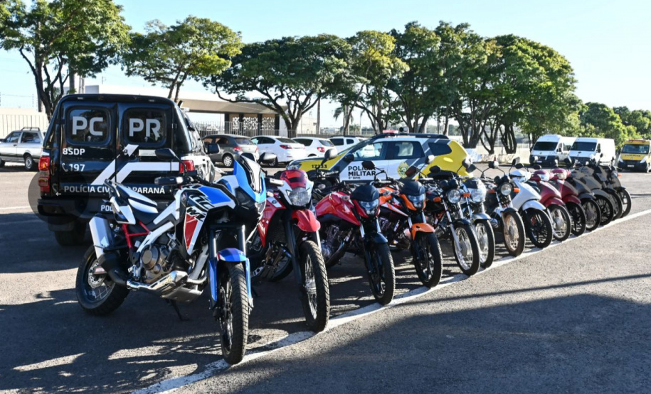 PCPR e PMPR apreendem 19 motocicletas durante operação em Paranavaí