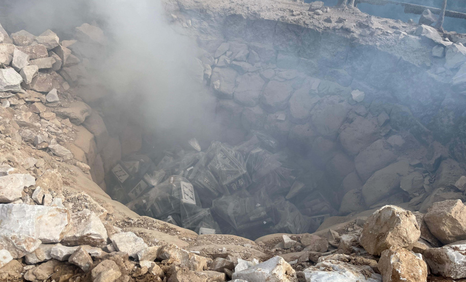 PCPR incinera maior carga de cocaína já apreendida em Curitiba