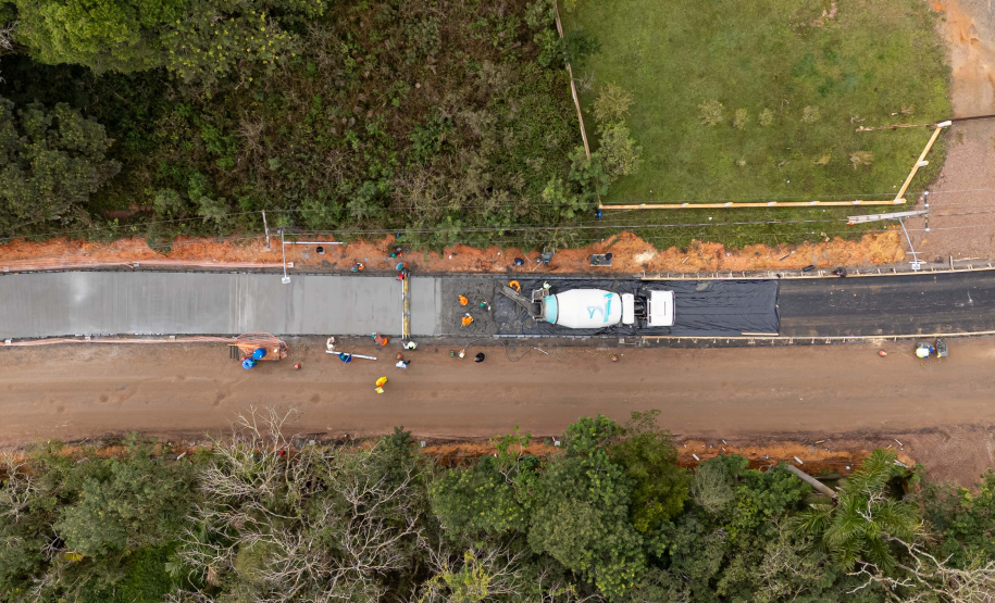 Pavimentação Estrada SJP-Mandirituba