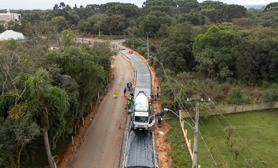 Pavimentação Estrada SJP-Mandirituba