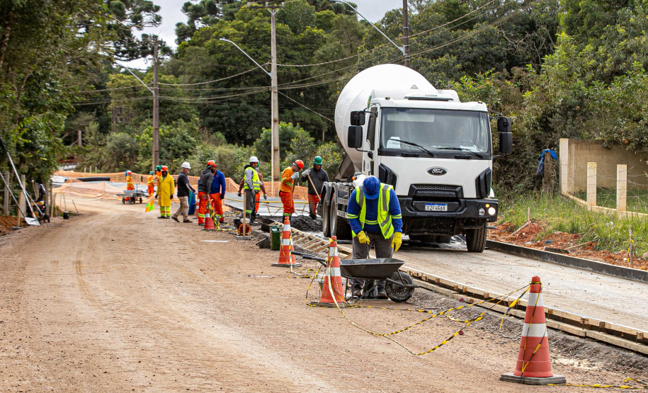 Pavimentação Estrada SJP-Mandirituba