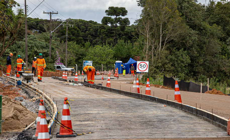 Pavimentação Estrada SJP-Mandirituba