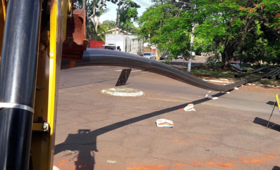 Obras para melhorar sistema de água em Foz do Iguaçu estão na reta final