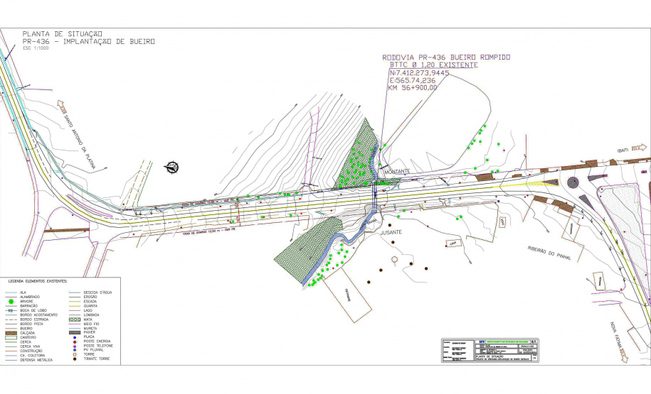 DER/PR homologa edital de novo bueiro metálico em rodovia de Ribeirão do Pinhal