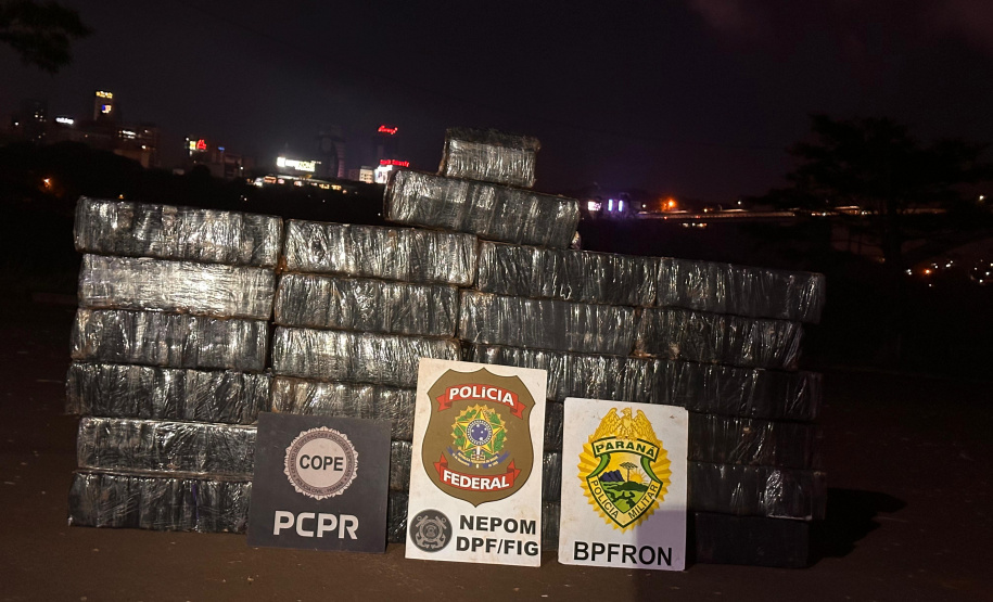 Ação integrada entre PMPR, PCPR e PF apreende mais de meia tonelada de maconha em Foz do Iguaç