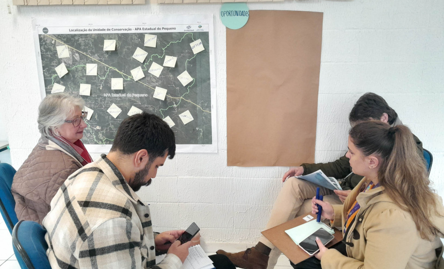 Sanepar, IAT e AMEP: oficinas participativas sobre planos de manejo de APAs vão até agosto (Foto: Thays Poletto/Sanepar)