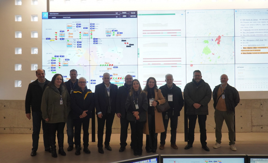 Agepar realiza visita técnica à Sanepar: oportunidade de conhecer a fundo os trabalhos da Companhia