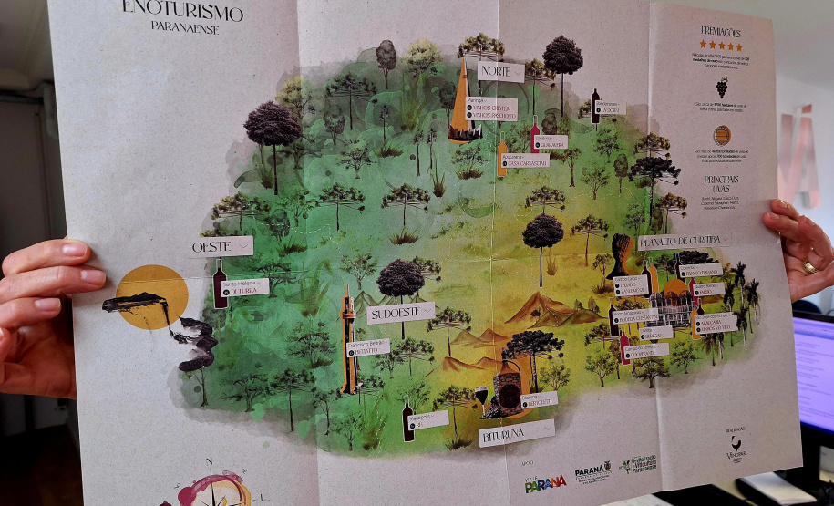 Com novo Mapa do Enoturismo, Paraná valoriza vinhos estaduais e visitas a produtores locais