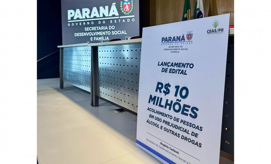 SEDEF - Governo lança edital de R$ 10 milhões para acolhimento terapêutico de pessoas com dependência química