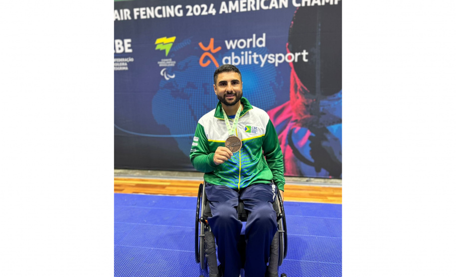 Paraesgrimista paranaense Izaias Monteiro participa do Campeonato Brasileiro de Paraesgrima com recursos do incentivo PROESPORTE do Governo do Paraná