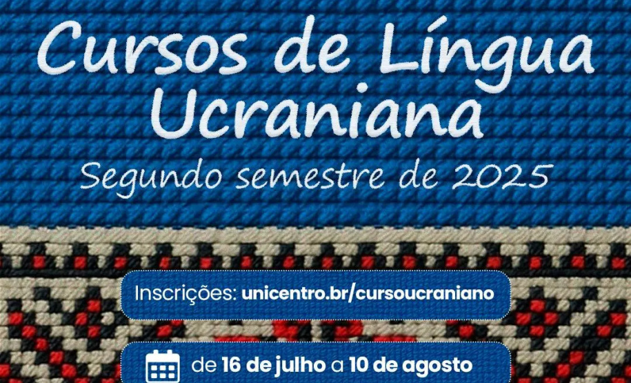 Cursos de Língua Ucraniana estão com inscrições abertas para o segundo semestre