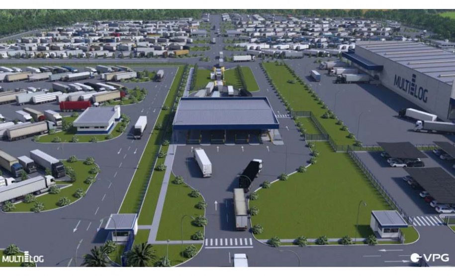 CRÉDITO: Divulgação Multilog  LEGENDA: Projeto do novo Porto Seco de Foz do Iguaçu: complexo vai duplicar a movimentação de cargas na Tríplice Fronteira. CRÉDITO: Divulgação Multilog  LEGENDA: Projeto do novo Porto Seco de Foz do Iguaçu: complexo vai duplicar a movimentação de cargas na Tríplice Fronteira.