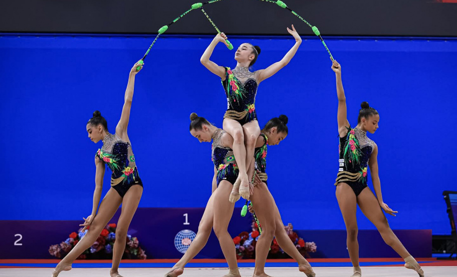 SEED - Jogos Escolares para o mundo: colombense brilha com medalha de prata no Mundial Júnior de Ginástica Rítmica