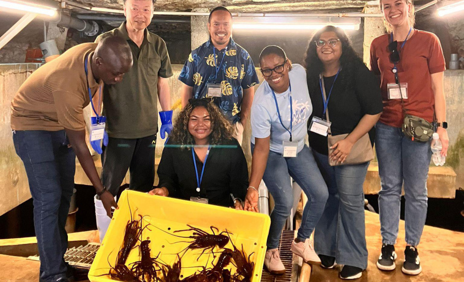 Fiscal da Adapar representa o Brasil em projeto internacional sobre pesca e aquicultura no Japão