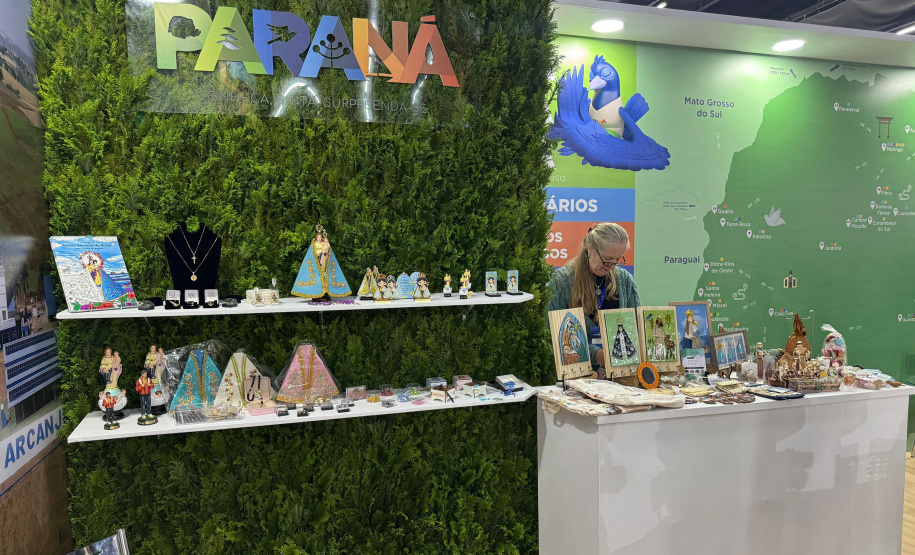 SETU - Estande do Paraná na ExpoCatólica mostra atrativos e produtos da fé, artesanato e gastronomia típica