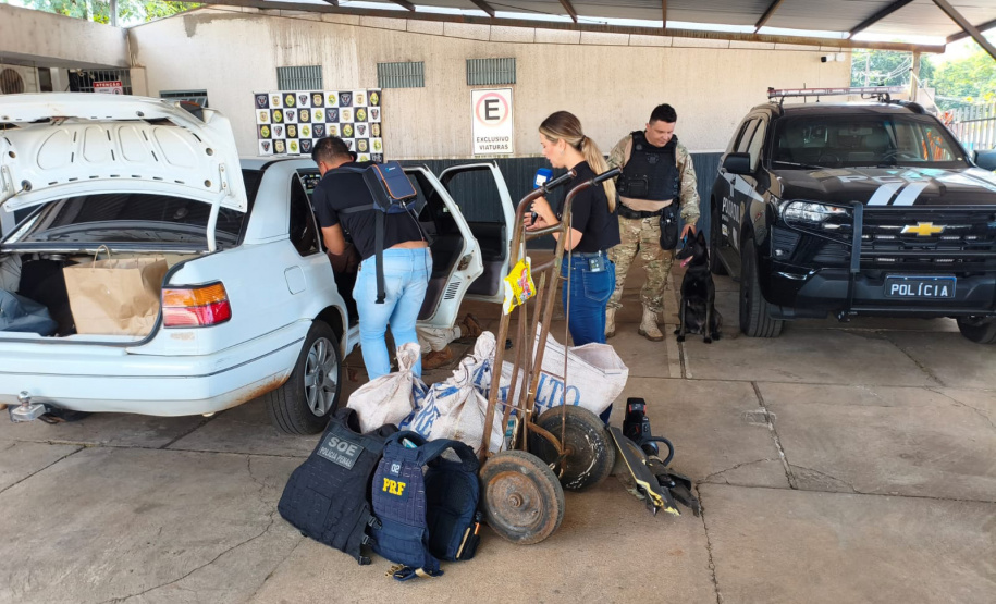 K9 “Glock”, da Polícia Penal, fareja e encontra 81 kg de maconha durante ação conjunta com a PRF em Maringá