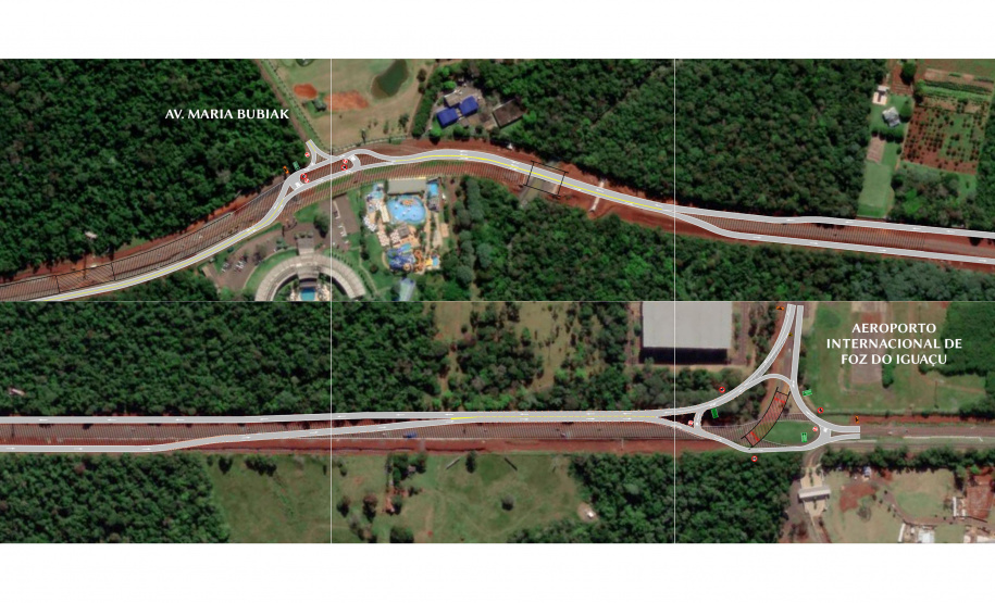 Rodovia das Cataratas em Foz do Iguaçu terá 3,9 km de nova via marginal liberada