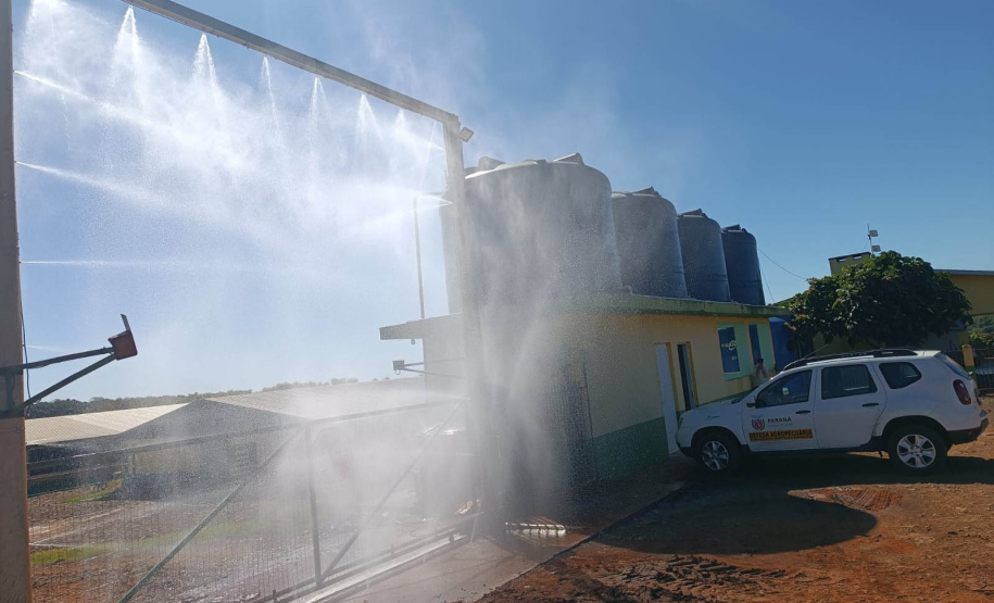 Adapar realiza força-tarefa para assegurar biosseguridade em estabelecimentos avícolas no Paraná