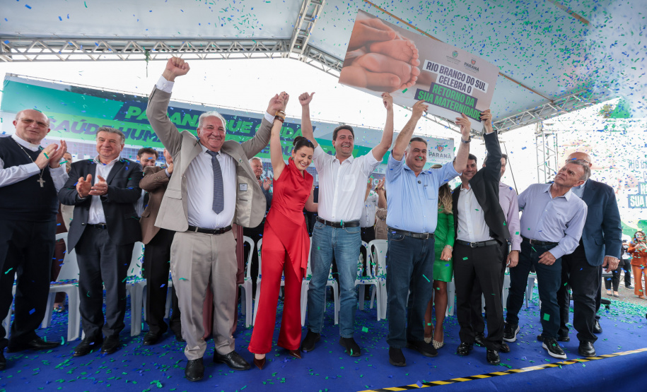 O governador Carlos Massa Ratinho Junior inaugura, nesta segunda-feira (6), o novo Hospital e Maternidade de Rio Branco do Sul. Foto: Geraldo Bubniak/AEN
