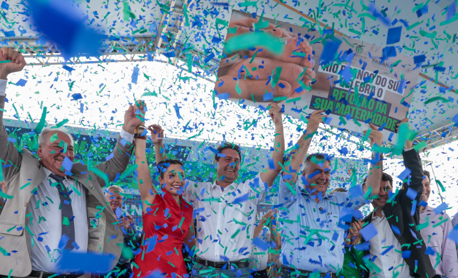 O governador Carlos Massa Ratinho Junior inaugura, nesta segunda-feira (6), o novo Hospital e Maternidade de Rio Branco do Sul. Foto: Geraldo Bubniak/AEN