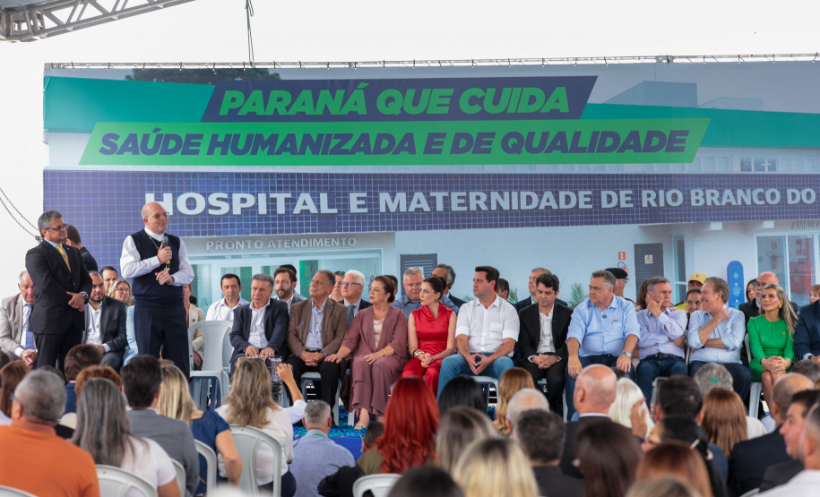 O governador Carlos Massa Ratinho Junior inaugura, nesta segunda-feira (6), o novo Hospital e Maternidade de Rio Branco do Sul. Foto: Geraldo Bubniak/AEN