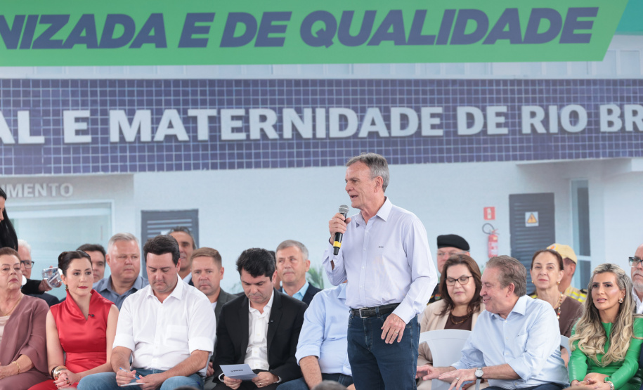 O governador Carlos Massa Ratinho Junior inaugura, nesta segunda-feira (6), o novo Hospital e Maternidade de Rio Branco do Sul. Foto: Geraldo Bubniak/AEN
