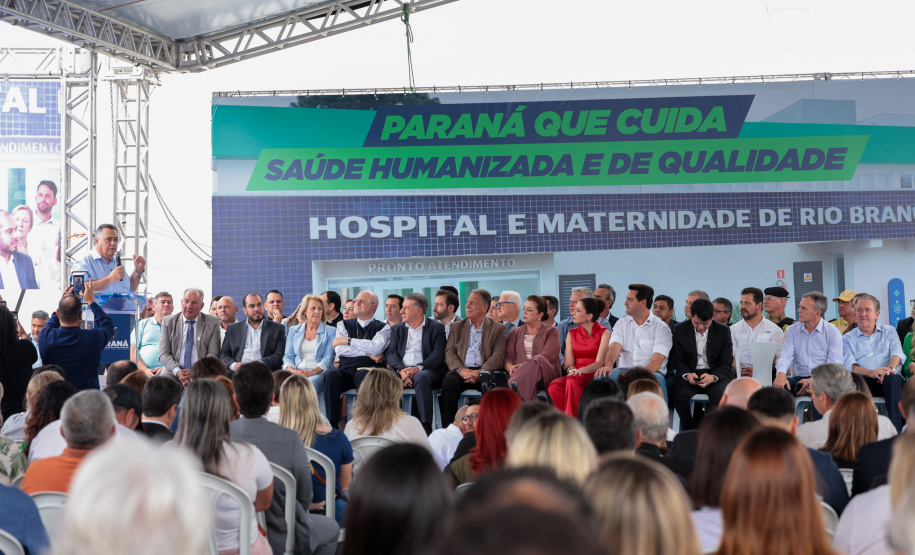 O governador Carlos Massa Ratinho Junior inaugura, nesta segunda-feira (6), o novo Hospital e Maternidade de Rio Branco do Sul. Foto: Geraldo Bubniak/AEN