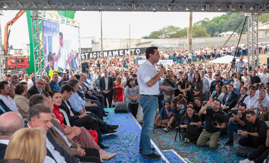 O governador Carlos Massa Ratinho Junior inaugura, nesta segunda-feira (6), o novo Hospital e Maternidade de Rio Branco do Sul. Foto: Geraldo Bubniak/AEN