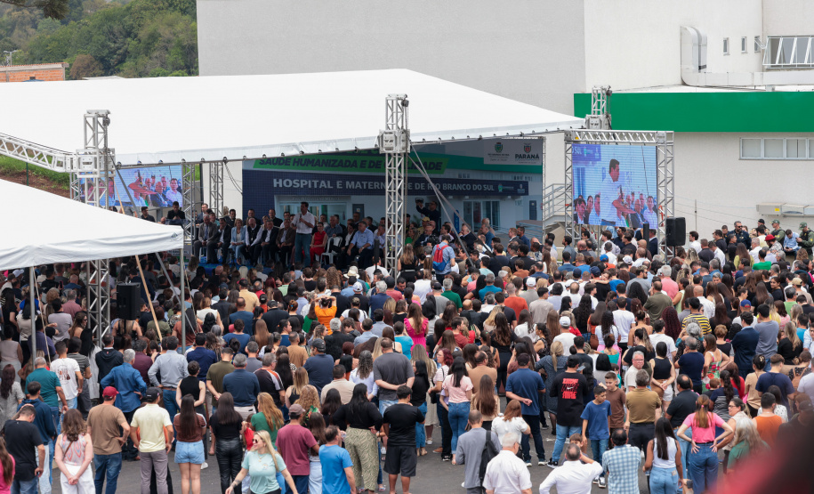 O governador Carlos Massa Ratinho Junior inaugura, nesta segunda-feira (6), o novo Hospital e Maternidade de Rio Branco do Sul. Foto: Geraldo Bubniak/AEN