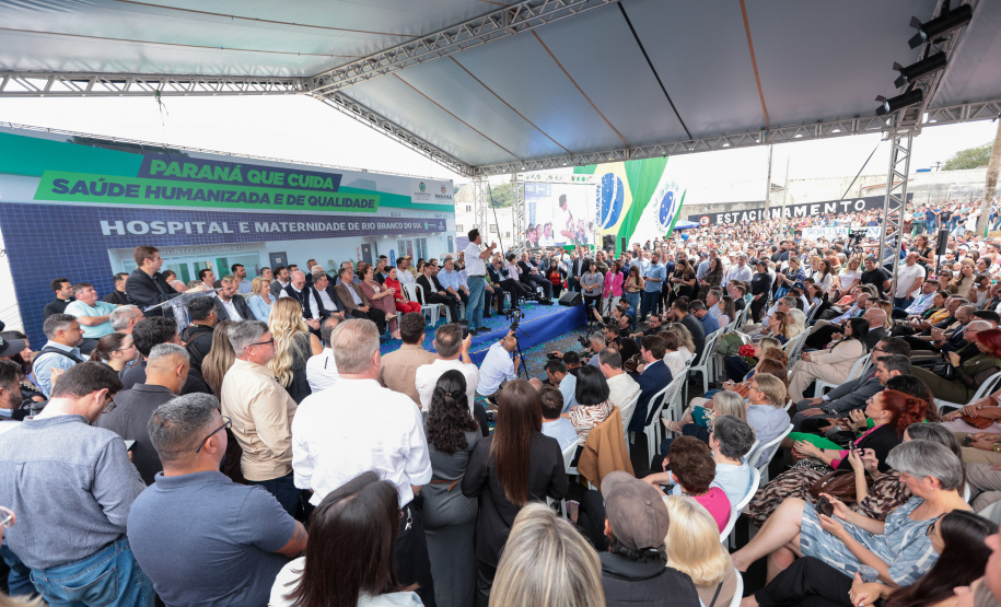 O governador Carlos Massa Ratinho Junior inaugura, nesta segunda-feira (6), o novo Hospital e Maternidade de Rio Branco do Sul. Foto: Geraldo Bubniak/AEN