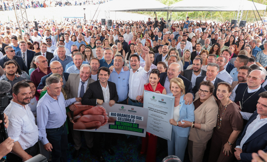 O governador Carlos Massa Ratinho Junior inaugura, nesta segunda-feira (6), o novo Hospital e Maternidade de Rio Branco do Sul. Foto: Geraldo Bubniak/AEN
