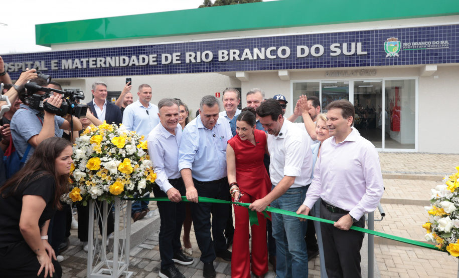 O governador Carlos Massa Ratinho Junior inaugura, nesta segunda-feira (6), o novo Hospital e Maternidade de Rio Branco do Sul. Foto: Geraldo Bubniak/AEN