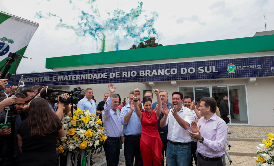 O governador Carlos Massa Ratinho Junior inaugura, nesta segunda-feira (6), o novo Hospital e Maternidade de Rio Branco do Sul. Foto: Geraldo Bubniak/AEN