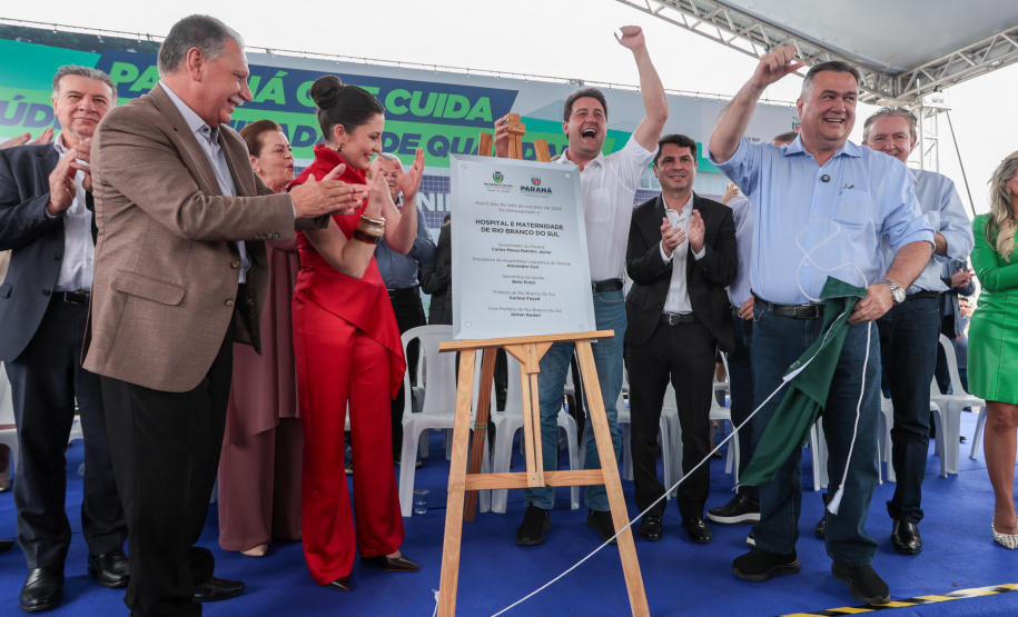 O governador Carlos Massa Ratinho Junior inaugura, nesta segunda-feira (6), o novo Hospital e Maternidade de Rio Branco do Sul. Foto: Geraldo Bubniak/AEN