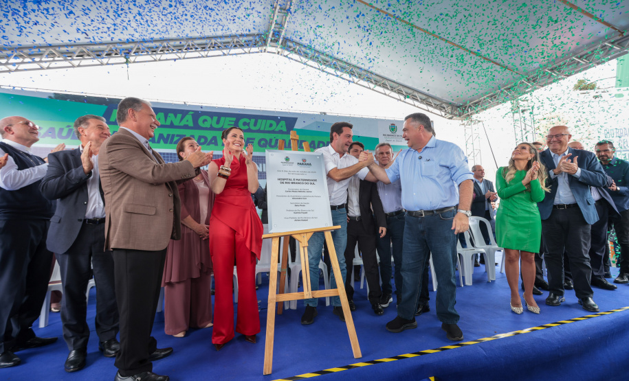 O governador Carlos Massa Ratinho Junior inaugura, nesta segunda-feira (6), o novo Hospital e Maternidade de Rio Branco do Sul. Foto: Geraldo Bubniak/AEN