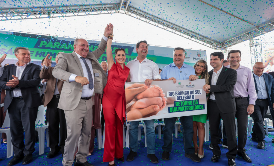 O governador Carlos Massa Ratinho Junior inaugura, nesta segunda-feira (6), o novo Hospital e Maternidade de Rio Branco do Sul. Foto: Geraldo Bubniak/AEN