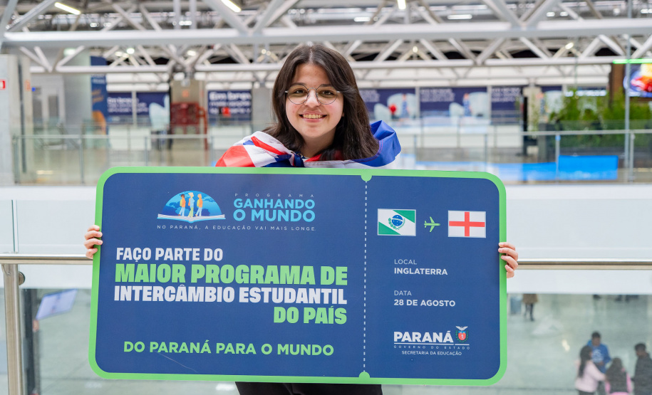 SEED - Paraná divulga lista com países de destino dos estudantes do Ganhando o Mundo 2026