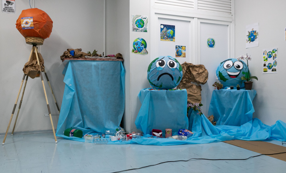 Curitiba, 14 de outubro de 2025 - Atividades da Semana de Redução de Riscos e Desastres do Brigadas Escolares na Escola Lucy Requião.